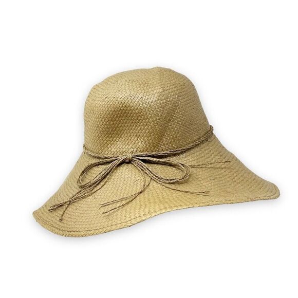 Panama Jack Straw Paper Hat Beach Sun Floppy Hat Women’s One Size Fits Most - Picture 1 of 8